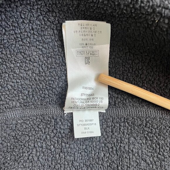 Patagonia Better Sweater Jacket Full Zip Pull Missing Womens Size Medium Black - Picture 9 of 11